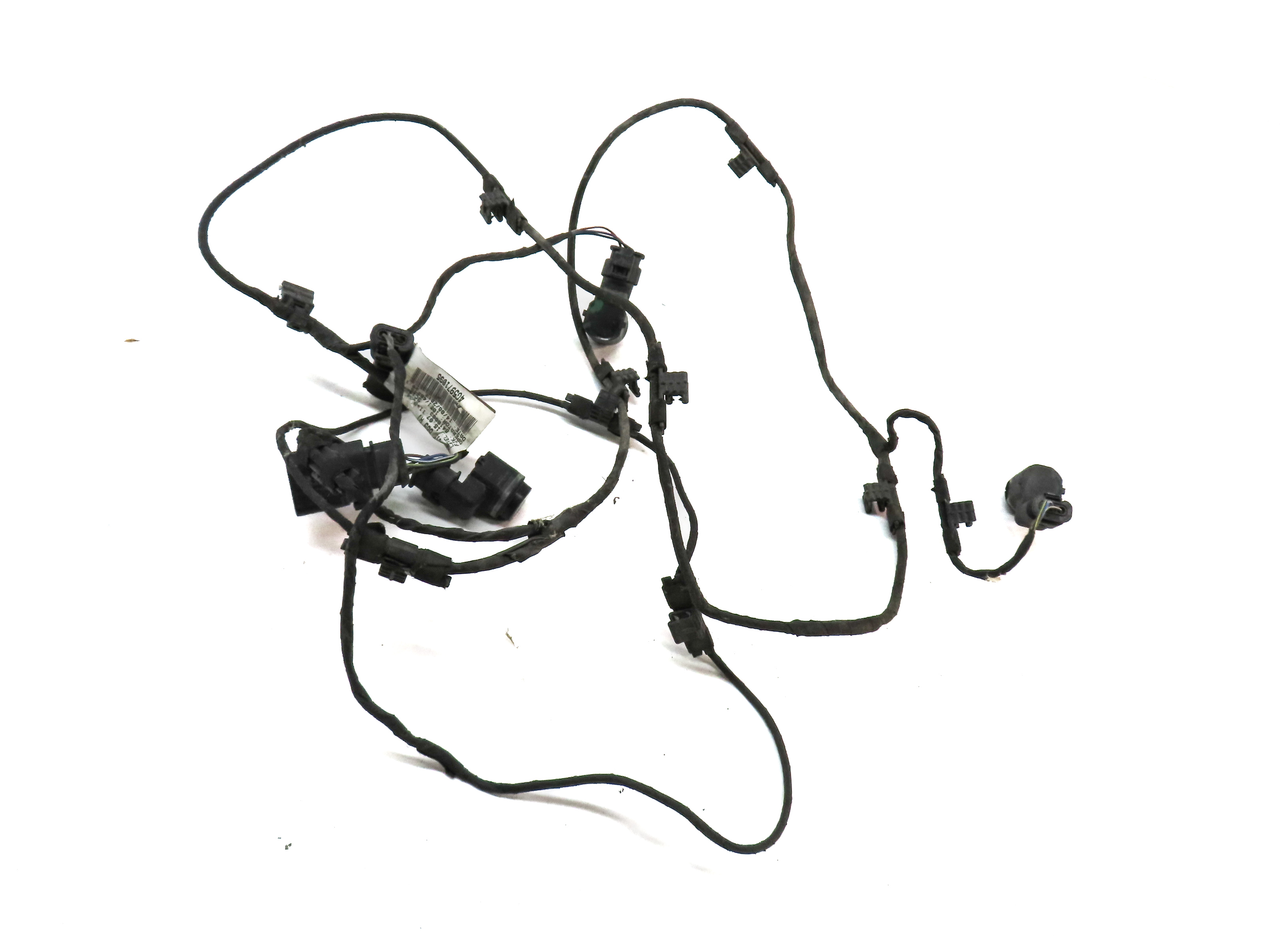 2013 AUDI A6 (C7 4G) FRONT PARK ASSIST PDC SENSOR SET/4 w/WIRE HARNESS (WHITE) — exact item pictured